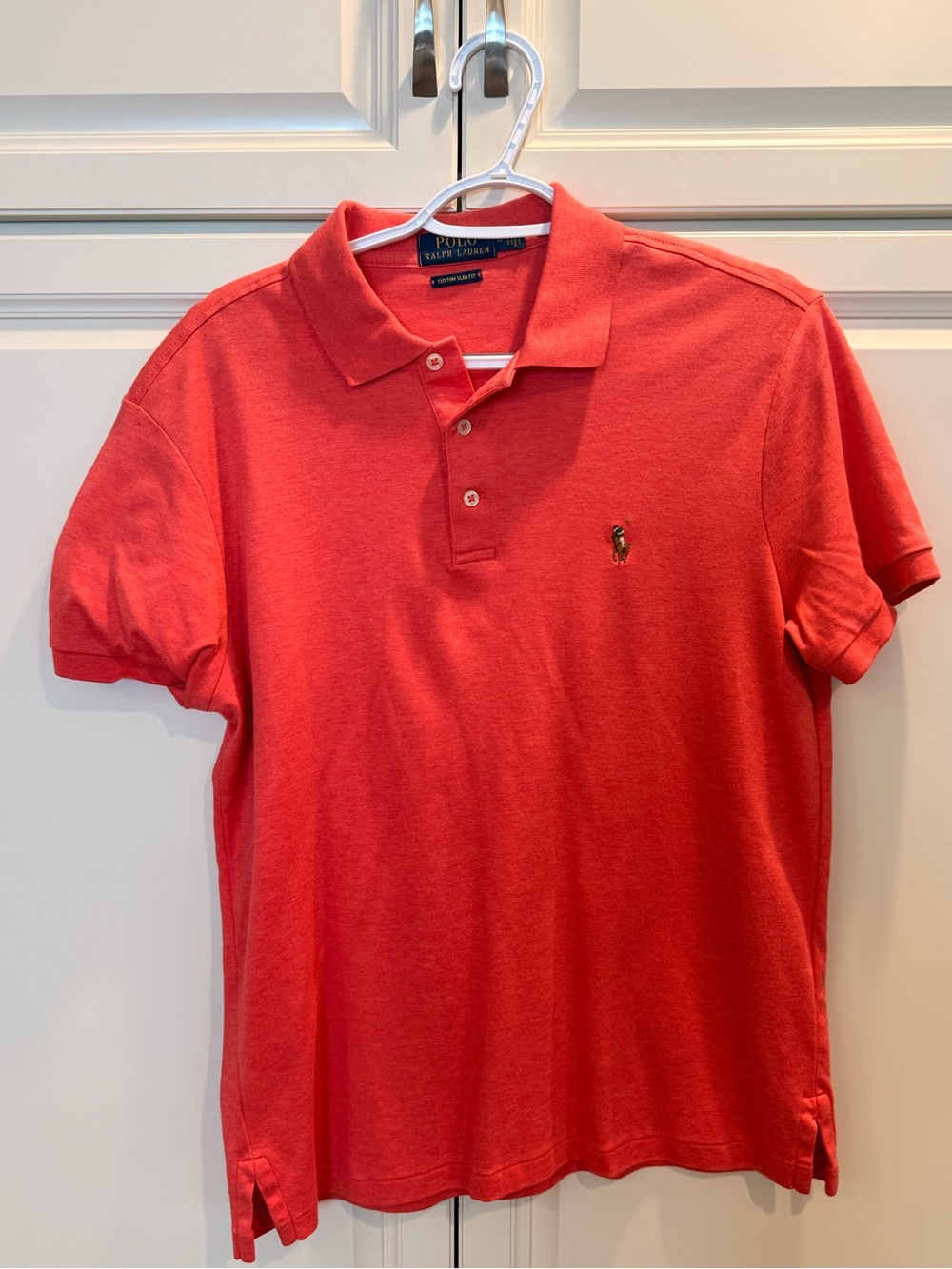 Ralph Lauren Men’s Coral Polo Shirt with Embroidered Pony